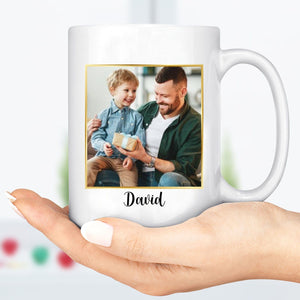 GeckoCustom For Father's Day I Bought You Something Nice With Your Money Custom Father's Day Photo Mug H341