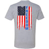 GeckoCustom Freedom Flag 4th of July Shirt H374 Premium Tee / Heather Grey / S