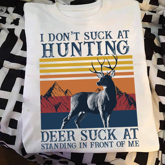 GeckoCustom Funny Hunting Shirt, Deer Hunting Shirt HN590 Women Tee / Light Blue Color / S