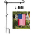 GeckoCustom Garden Iron Flag Pole, garden flag HN590