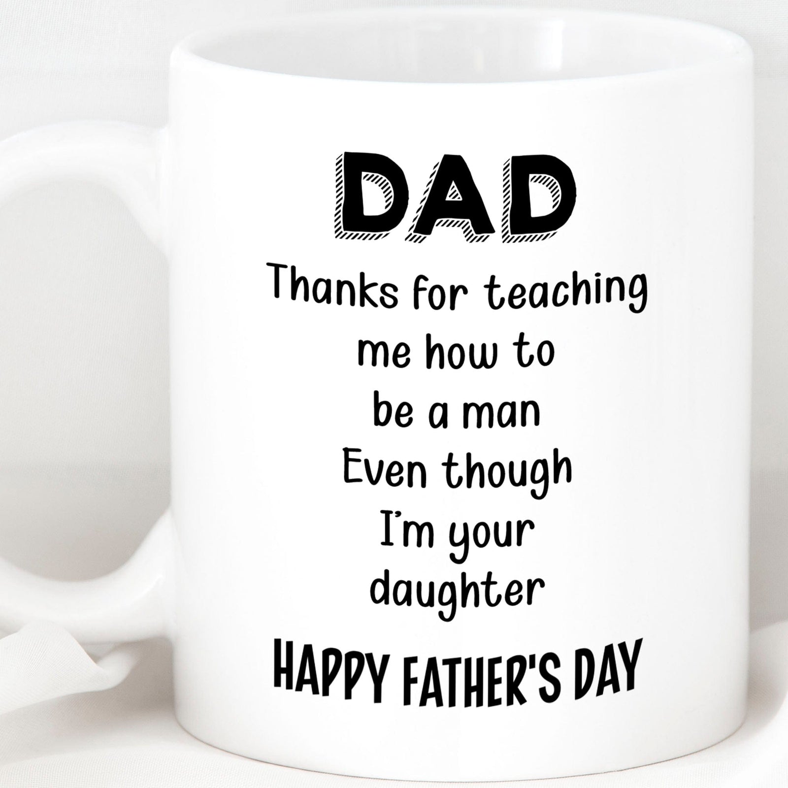GeckoCustom Gift For Dad From Daughter, Father's Day Mug, Funny Mug For Dad, Birthday Gift Or Christmas Gift For Father C295 11oz