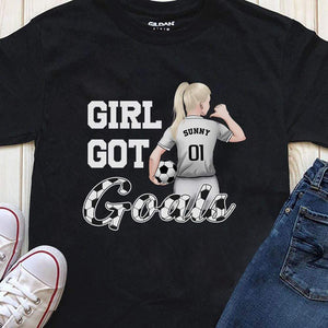 GeckoCustom Girl Got Goals Soccer Girl Shirt