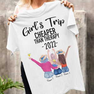 GeckoCustom Girls Trip 2022 Than Therapy Best Friend Shirt Unisex T-Shirt / Light Blue / S