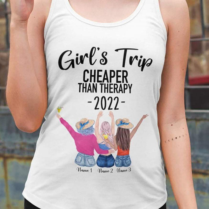 GeckoCustom Girls Trip 2022 Than Therapy Best Friend Shirt
