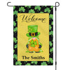 GeckoCustom Gnome St Patricks Day Custom Garden Flag C150 12"x18"