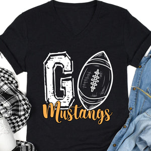 GeckoCustom Go Custom Shirt, Go Team Shirt, Football Team Fan Shirt, Personalized Custom Football Shirt C483