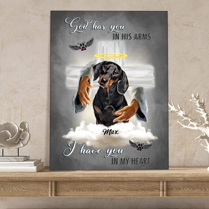 GeckoCustom God has you in his arms, i have you in my heart Canvas, HN590