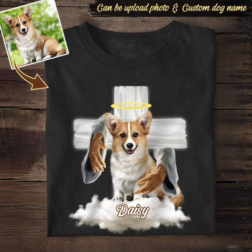 GeckoCustom God hug Shirt, Custom Photo Shirt, dog love shirt, memories dog, shirt HN590 Premium Tee (Favorite) / P Black / S
