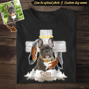 GeckoCustom God hug Shirt, Custom Photo Shirt, dog love shirt, memories dog, shirt HN590