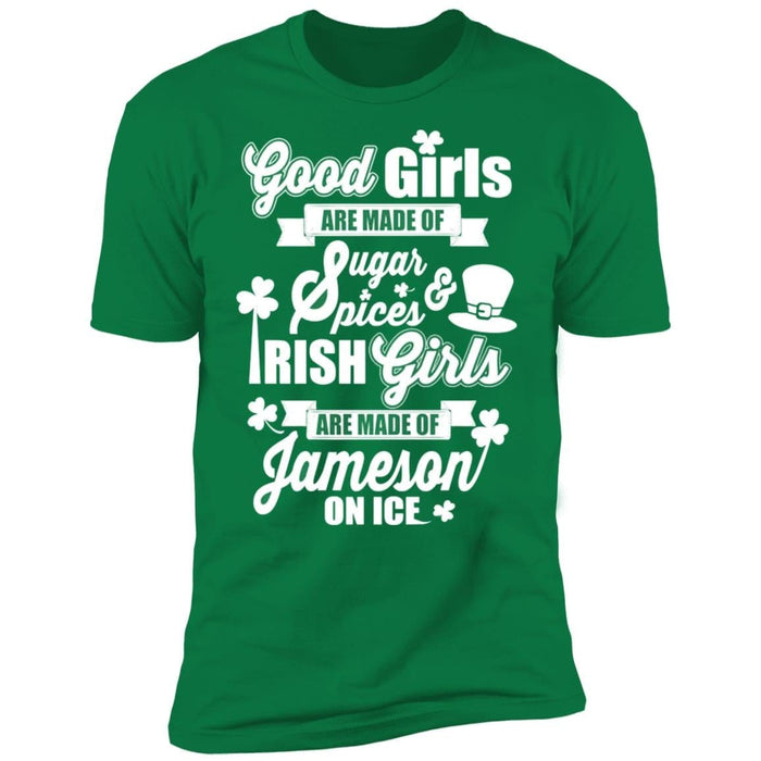 GeckoCustom Good Irish Girl St Patricks Day Shirt Premium Tee / Kelly Green / X-Small