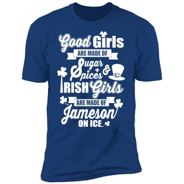 GeckoCustom Good Irish Girl St Patricks Day Shirt Premium Tee / Royal / X-Small