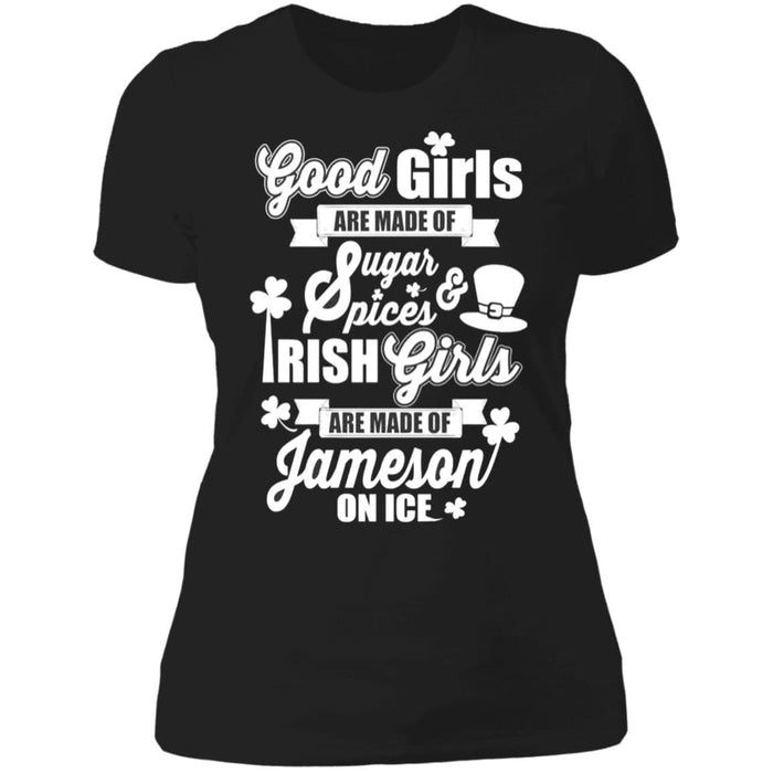 GeckoCustom Good Irish Girl St Patricks Day Shirt Women Tee / Black / X-Small