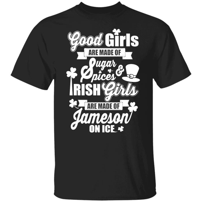 GeckoCustom Good Irish Girl St Patricks Day Shirt Basic Tee / Black / S