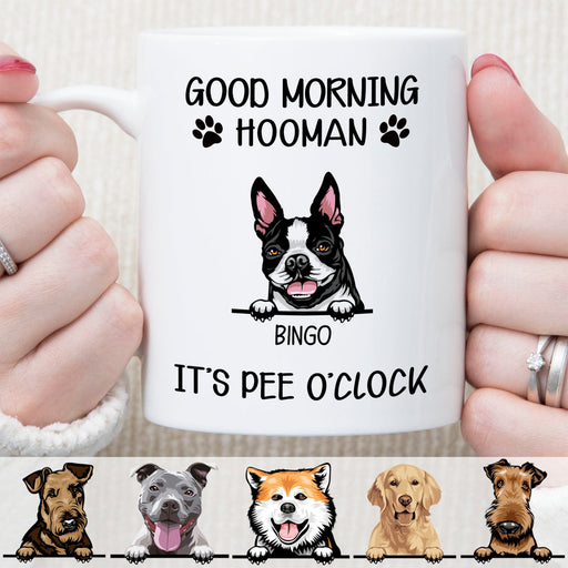 GeckoCustom Good Morning Hooman Personalized Custom Dog Mug C369 11oz