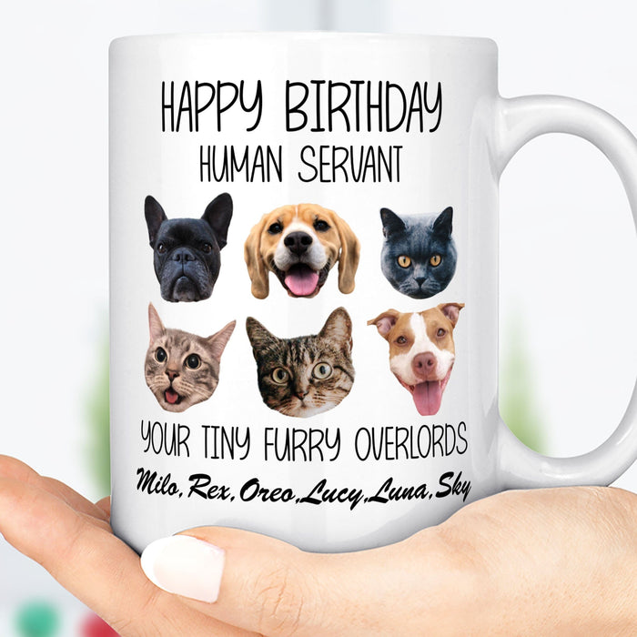 Personalized The Human Belongs to Dog Custom Photo Pet Mug