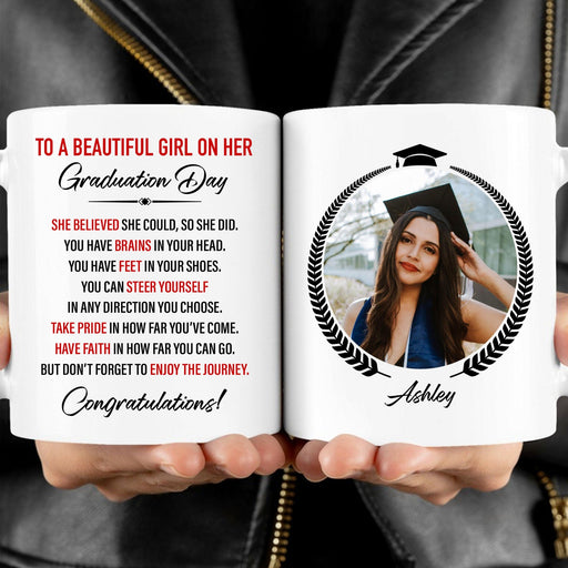 GeckoCustom Graduation Gift Personalized Graduation Senior Photo Coffee Mug C600 11oz