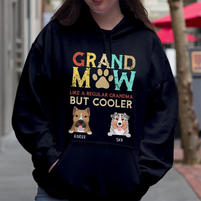 GeckoCustom Grandmaw Cooler Dog Shirt Pullover Hoodie / Black Colour / S