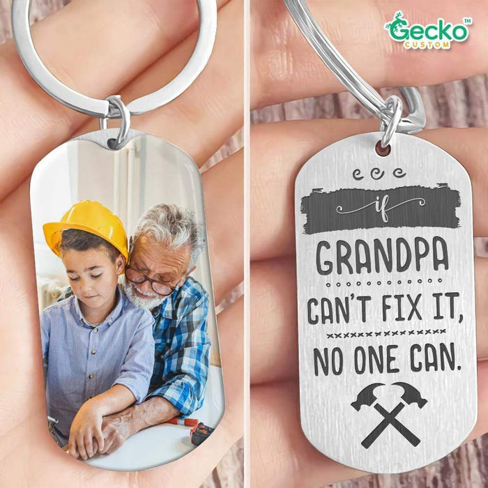 GeckoCustom Grandpa Metal Keychain HN590 No Gift box