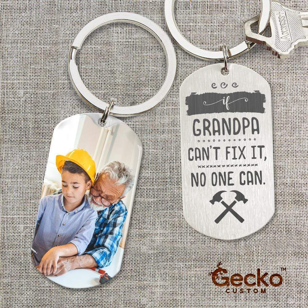 GeckoCustom Grandpa Metal Keychain HN590 No Gift box