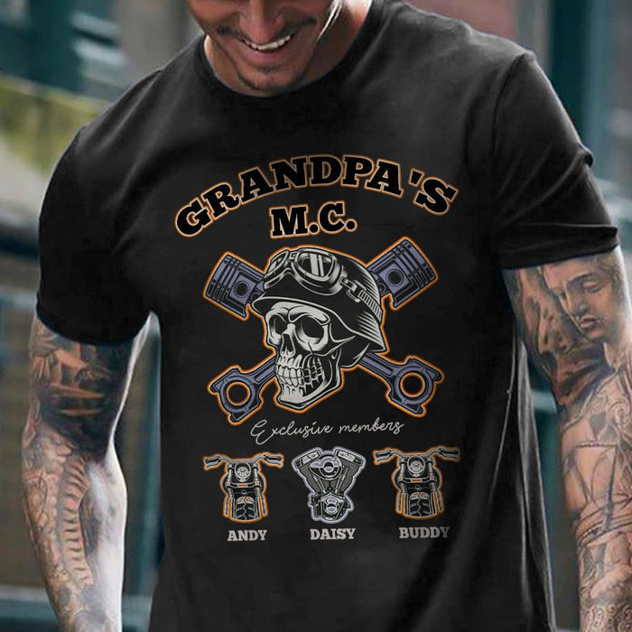 GeckoCustom Grandpa's MC Gang Biker Shirt, HN590