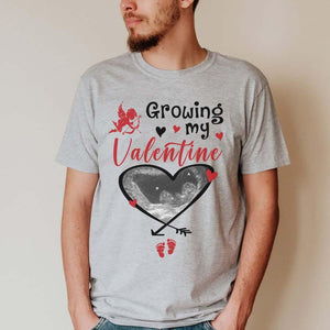 GeckoCustom Growing My Valentine Custom Shirt Premium Tee (Favorite) / P Sport Grey / S