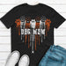 GeckoCustom Halloween Dog Mom Paws Heart Dog Tshirt, Dog Lover Gift, Halloween Gift, HN590 Premium T-Shirt / Black / X-Small