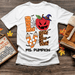 GeckoCustom Halloween Love Teacher T-shirt, Personalized Teacher Gift, Halloween Gift For Teachers, HN590 Premium Tee / White / S