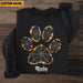 GeckoCustom Halloween Paw Print Dog Shirt N304 HN590
