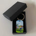 GeckoCustom Happy Camper Camping Metal Keychain, Photo Keyring, Camping Gift HN590 With Gift Box (Favorite) / 1.77" x 1.06"