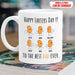 GeckoCustom Happy Farter's Day To The Best Dad Ever Family Coffee Mug, HN590