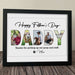 GeckoCustom Happy Father's Day, Dog Picture Frame HN590 10"x8"