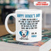 GeckoCustom Happy Father's Day Thank You For Being My Dad Dog Coffee Mug, HN590