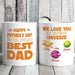 GeckoCustom Happy Father's Day To The World's Best Dad Personalized Custom Family Mug C321