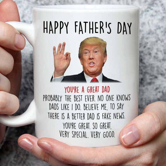 GeckoCustom Happy Father's Day You're A Great Dad Family Coffee Mug, HN590