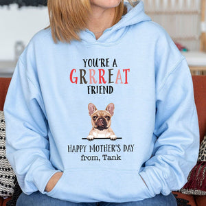 GeckoCustom Happy Father's Mother's Day Custom Dog Shirt C213 Pullover Hoodie / Sport Grey Colour / S