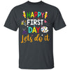 GeckoCustom Happy First Day Lets Do It Shirt H426 Youth T-Shirt / Dark Heather / YXS