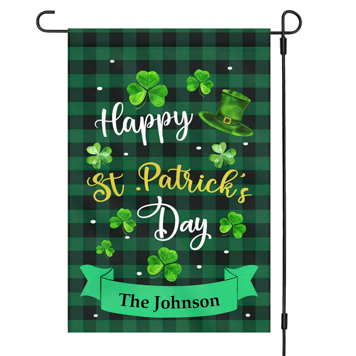 Happy St. Patrick's Day, Personalized Garden Flags, St. Patrick's