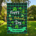 GeckoCustom Happy St Patrick's Day Custom Garden Flag 12"x18"