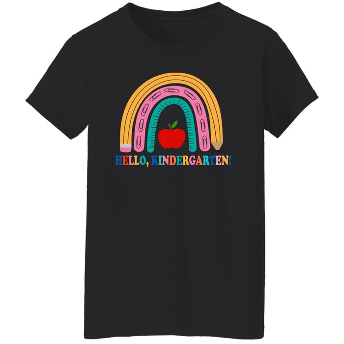 GeckoCustom Hello Kindergarten Teach Love Inspire Shirt H431 Women T-shirt / Black / S