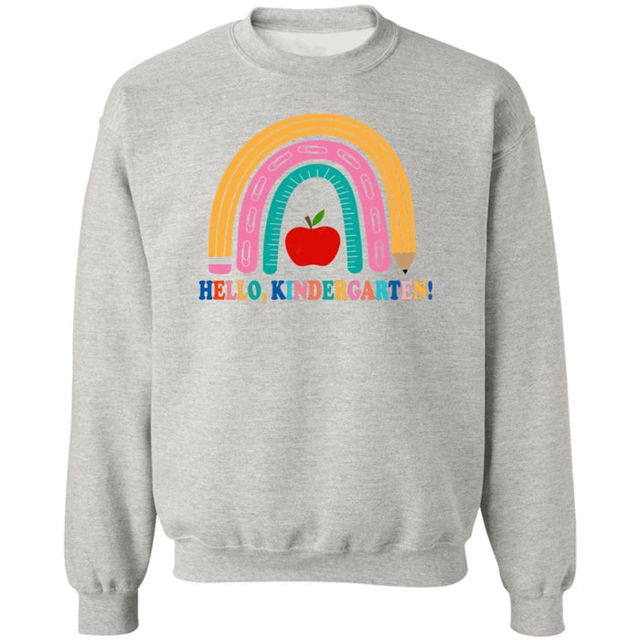 GeckoCustom Hello Kindergarten Teach Love Inspire Shirt H431 Sweatshirt / Ash / S