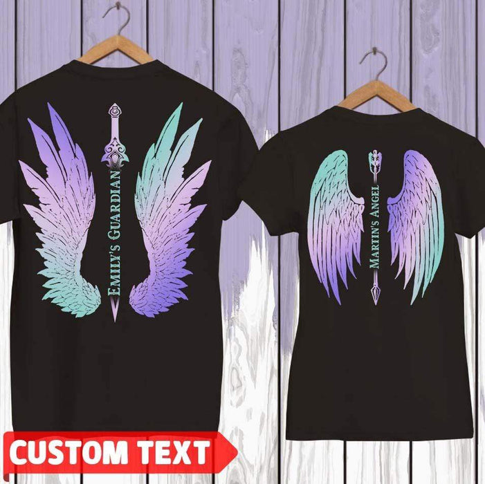 GeckoCustom Her Guardian His Angel Custom Backside Shirt