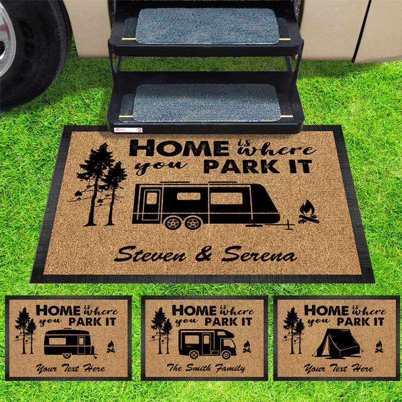 Mingnei Welcome to Camp Quitcherb**Chin Camper Doormat Door Mat for Rv Home  Entrance, Camping Floor Mats for House Front Indoor Inside Outdoor Outside