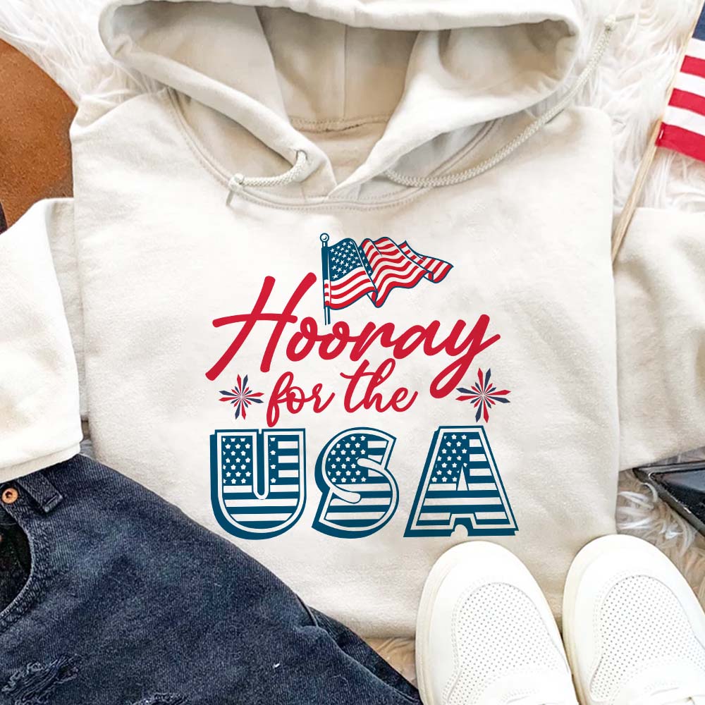 GeckoCustom Hooray For The USA American Shirt, HN590