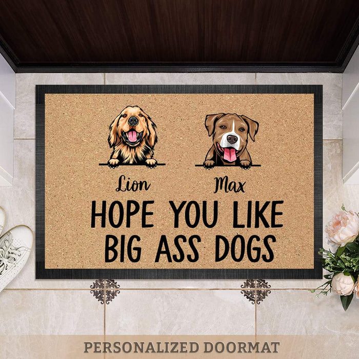 GeckoCustom Hope You Like Big Ass Dog Doormat, Dog Lover Gift HN590