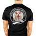 GeckoCustom Human Belongs To Dog Cat Personalized Custom Photo Dog Cat Pet Backside Shirt C251N Premium Tee (Favorite) / P Black / S