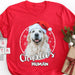 GeckoCustom Human Dog Christmas Personalized Custom Photo Dog Sweatshirt, Dog Lover Sweater Christmas C472 Premium Tee / P Black / S