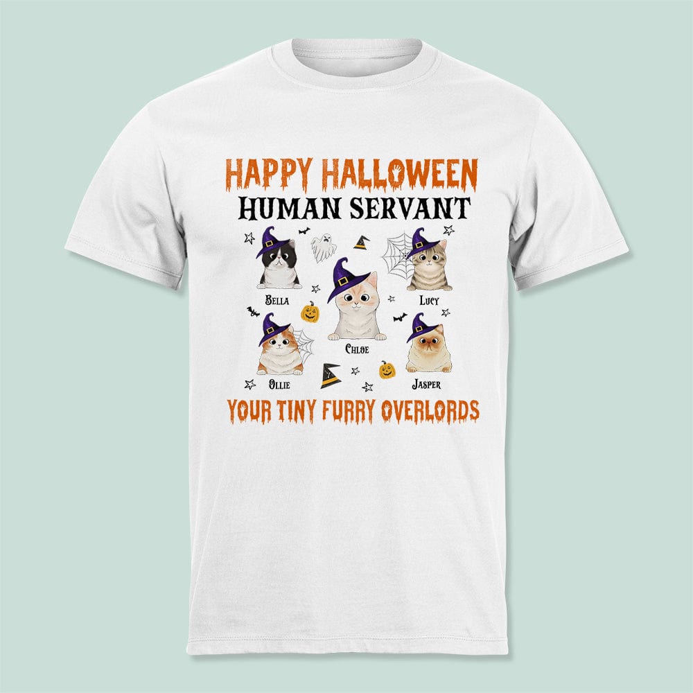 GeckoCustom Human Servant Your Tiny Furry Overlords Cat Shirt N304 HN590 Unisex T-Shirt / Sport Grey / S