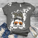 GeckoCustom Hunting Wife Bleached Unisex Tshirt, Hunting Gift HN590 Basic Tee / Dark Heather / S
