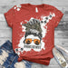 GeckoCustom Hunting Wife Bleached Unisex Tshirt, Hunting Gift HN590 Basic Tee / Red / S