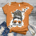 GeckoCustom Hunting Wife Bleached Unisex Tshirt, Hunting Gift HN590 Basic Tee / Orange / S